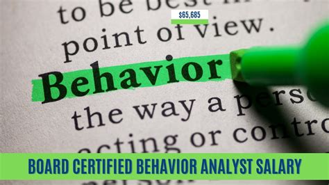 The average salary for a Board Certified Behavior Analyst is $70.25 per hour in Ontario. Learn about salaries, benefits, salary satisfaction, and where you could earn the most.
